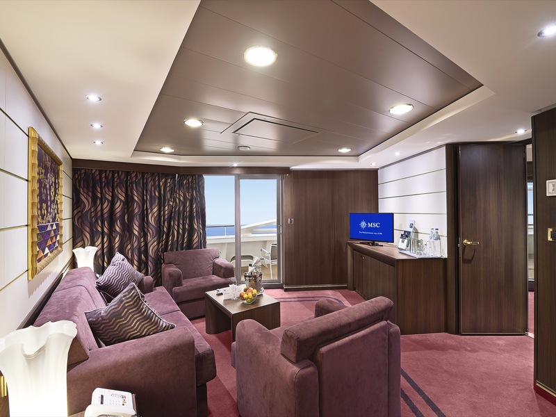 MSC Yacht Club Executive and Family Suite with Balcony